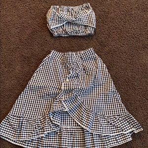 Two piece skirt and top